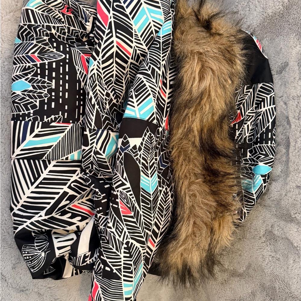 Roxy Multicolor Patterned Ski Jacket - image 2